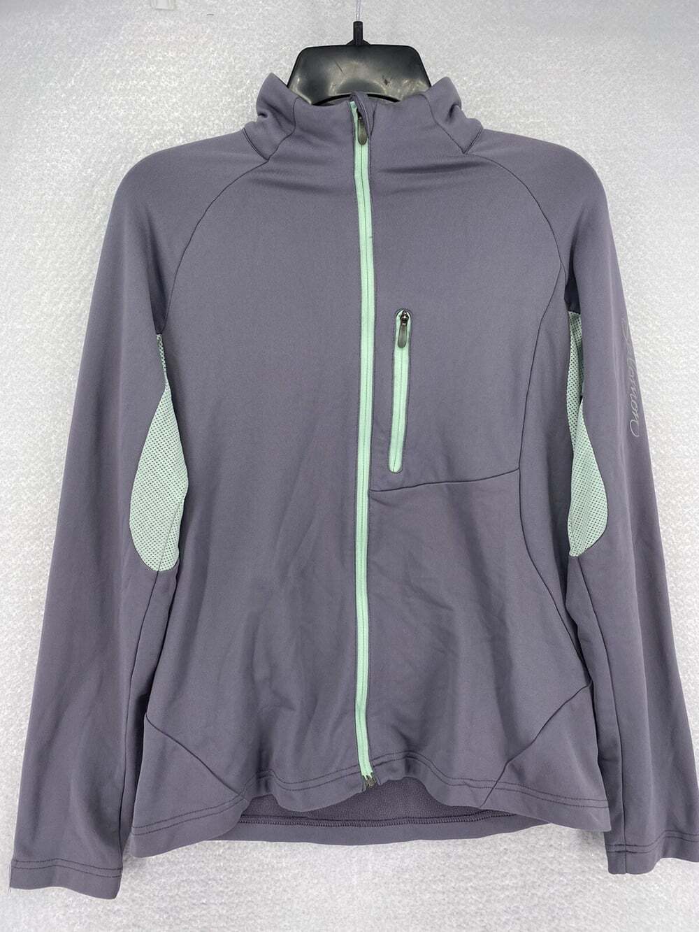 Salomon Women’s  Zip Up Jacket Gray Fleece Size Medium acti lite